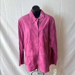 Elegant Fuchsia Button-Down Shirt